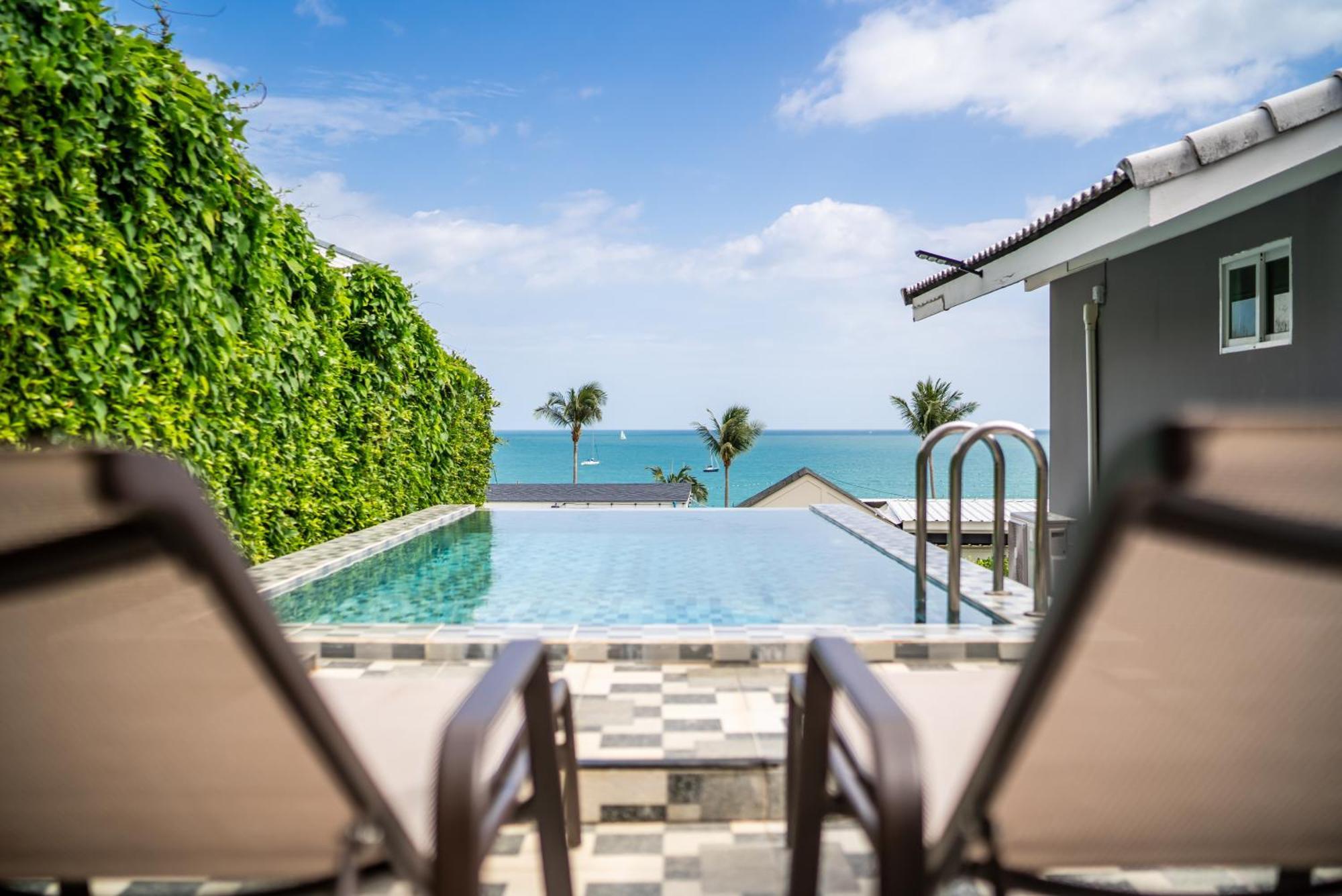 Mona Seaview Pool Villa Beach Front Aoyon Beach Ban Makham Oda fotoğraf