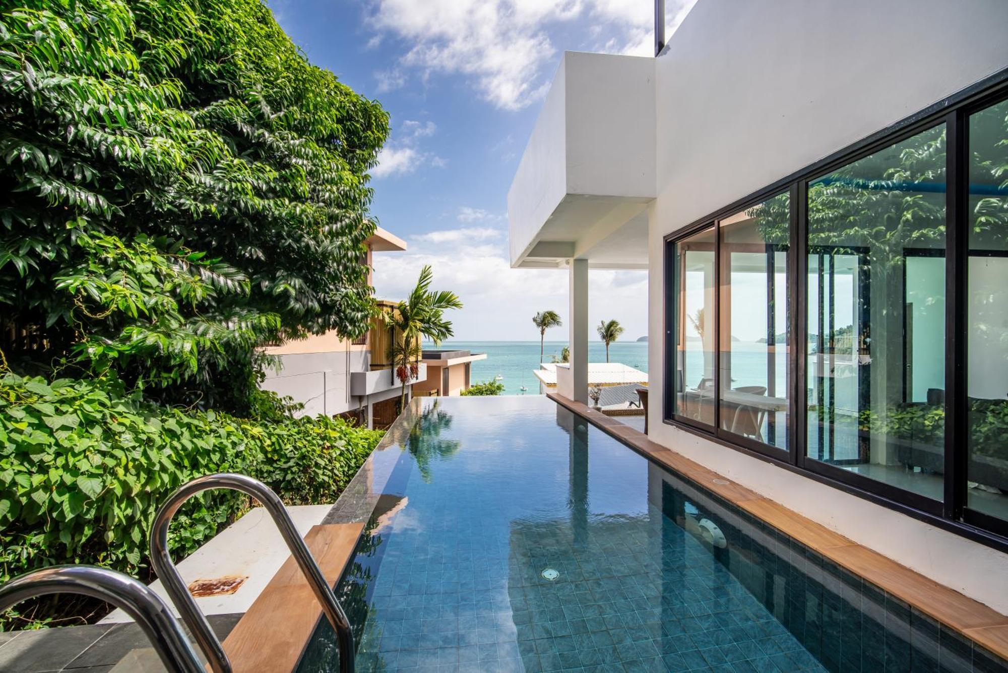 Mona Seaview Pool Villa Beach Front Aoyon Beach Ban Makham Oda fotoğraf