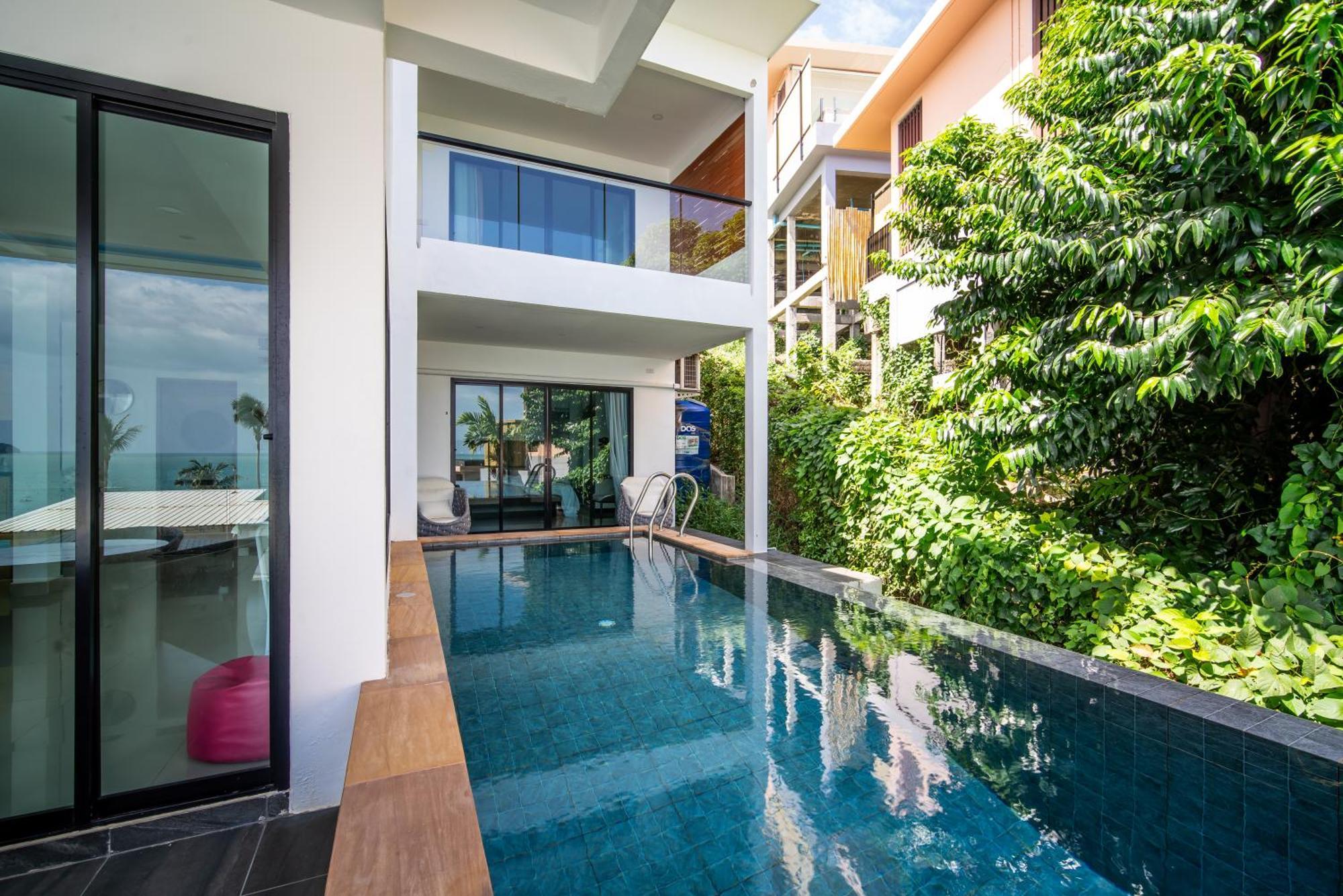 Mona Seaview Pool Villa Beach Front Aoyon Beach Ban Makham Oda fotoğraf